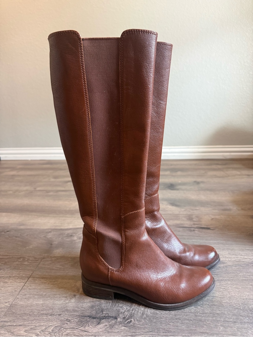 Cole Haan Brown Leather Over-the-Knee Riding Boots